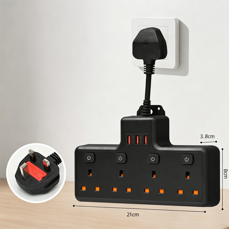 Multi Outlet Power Strip with Individual Switches