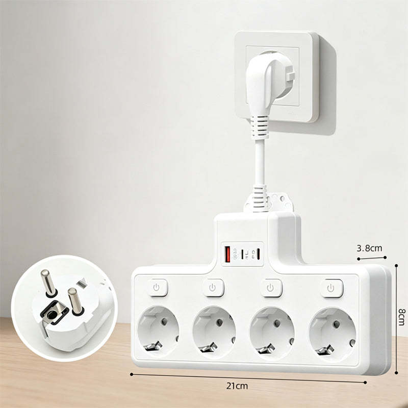 Multi Outlet Power Strip with Individual Switches