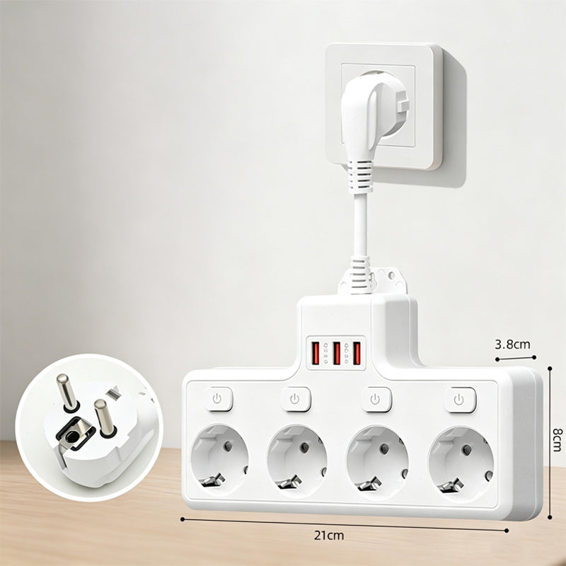 Multi Outlet Power Strip with Individual Switches