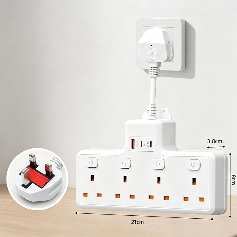Multi Outlet Power Strip with Individual Switches