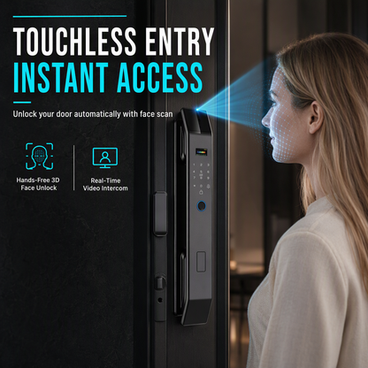 🔐 50% OFF! 🚪 Smart Door Lock – Fingerprint, face recognition & remote access ✨