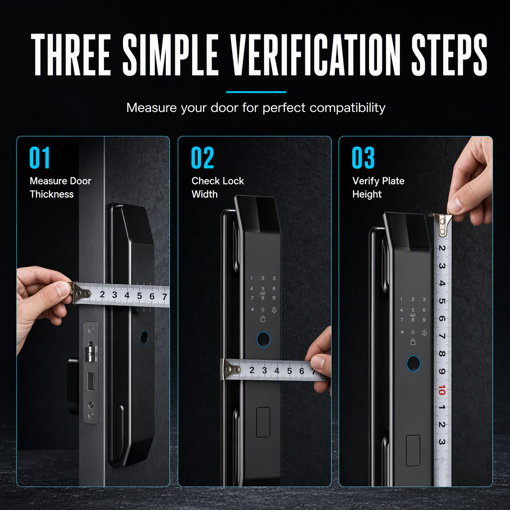 🔐 50% OFF! 🚪 Smart Door Lock – Fingerprint, face recognition & remote access ✨