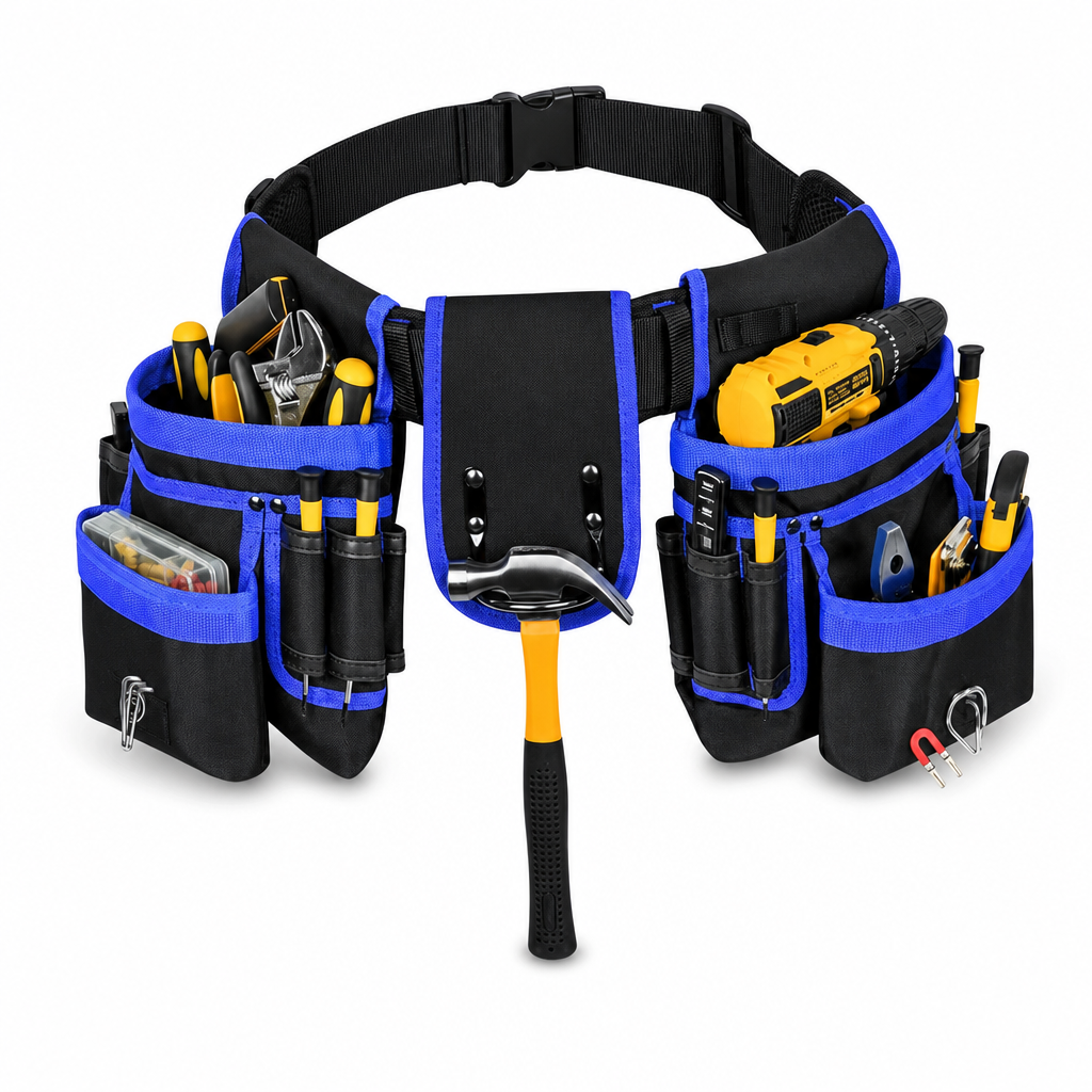 👷 50% OFF! 🛠️ Adjustable Tool Waist Bag – Multi-pocket & hands-free carry ✨