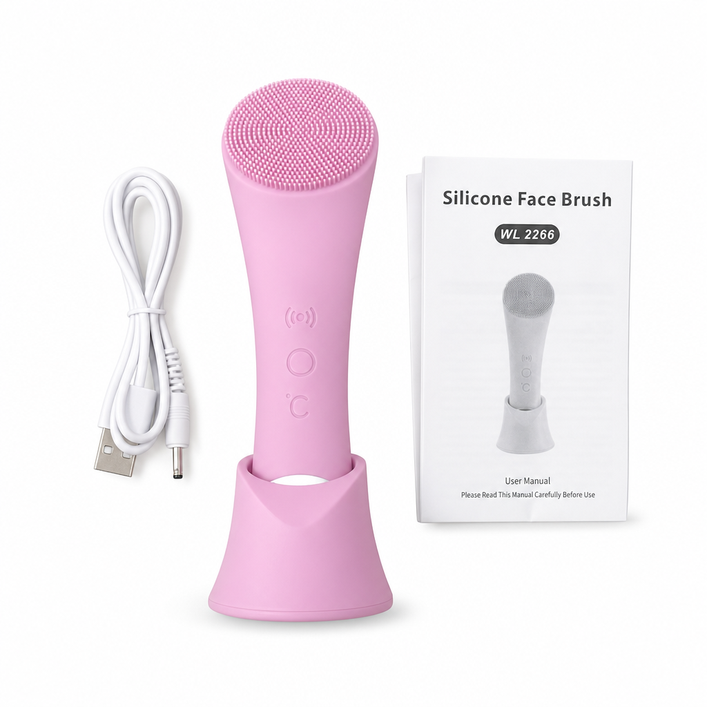 🧖 Heated Silicone Facial Cleansing Brush