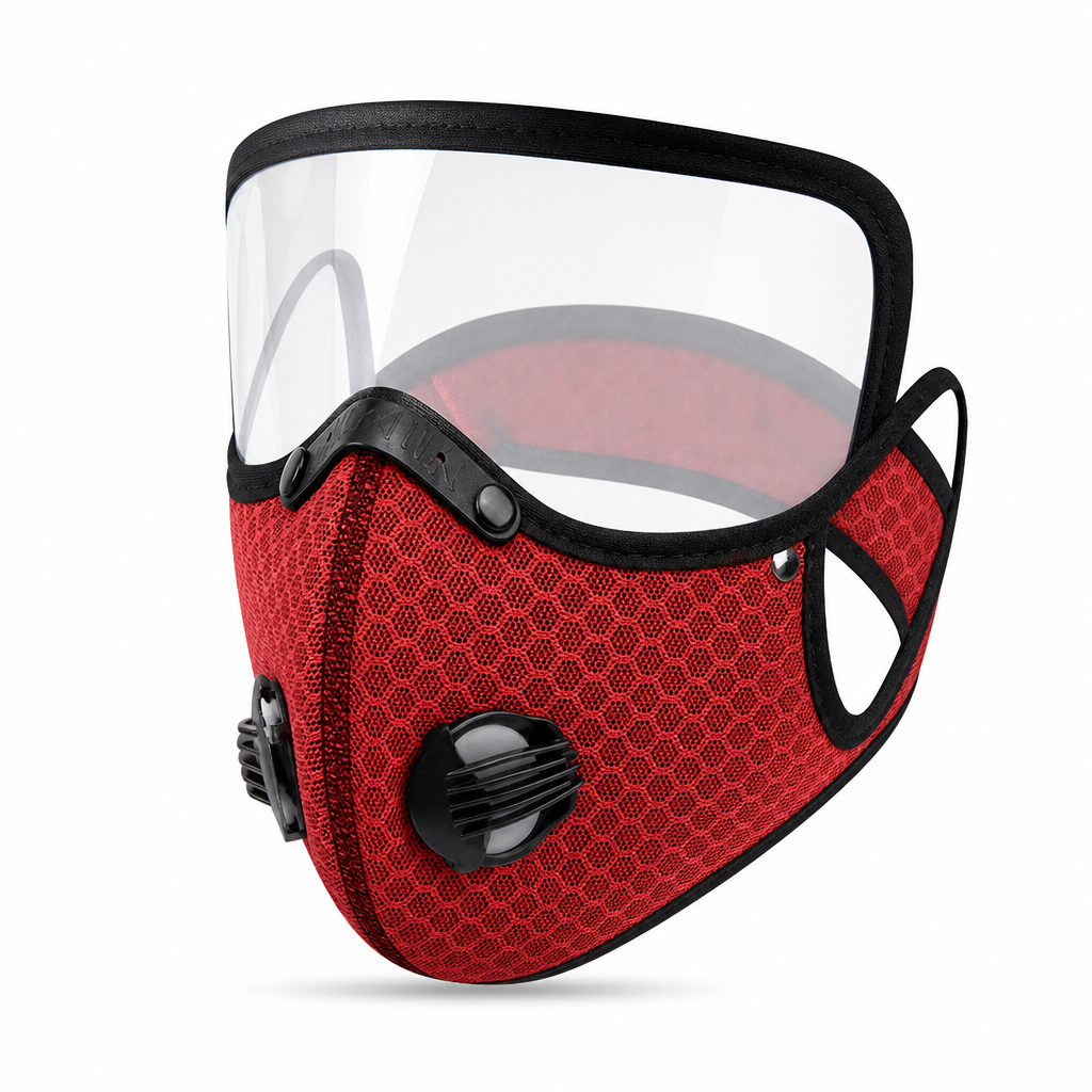 Dustproof and Windproof Outdoor Sports Face Mask with Protective Eye Shield and Breathing for Running and Cycling