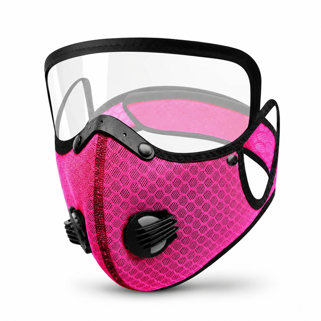 Dustproof and Windproof Outdoor Sports Face Mask with Protective Eye Shield and Breathing for Running and Cycling