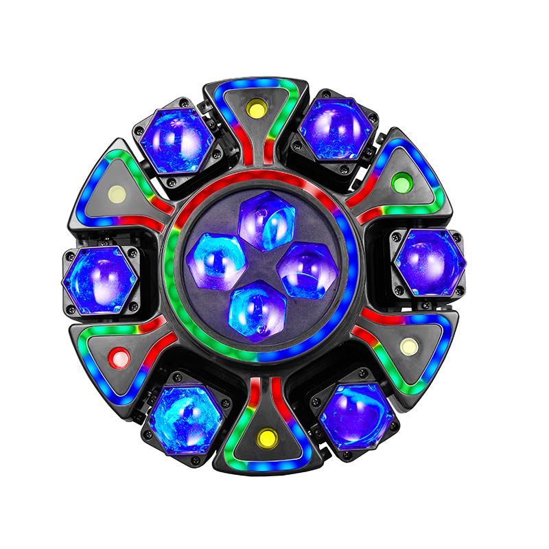 ⏳Time-Limited Special⏰💡 Rotating Bee-Eye RGBW Stage Light with Remote Control – Add Dynamic Lighting to Parties, DJ Sets & Events, Easy to Control from Anywhere ✨