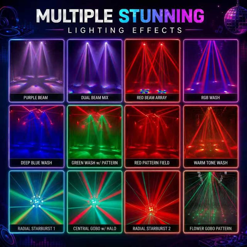⏳Time-Limited Special⏰💡 Rotating Bee-Eye RGBW Stage Light with Remote Control – Add Dynamic Lighting to Parties, DJ Sets & Events, Easy to Control from Anywhere ✨