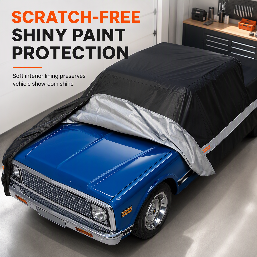 190T Polyester Taffeta Outdoor Pickup Truck Cover Waterproof Sunproof Dustproof Car Cover