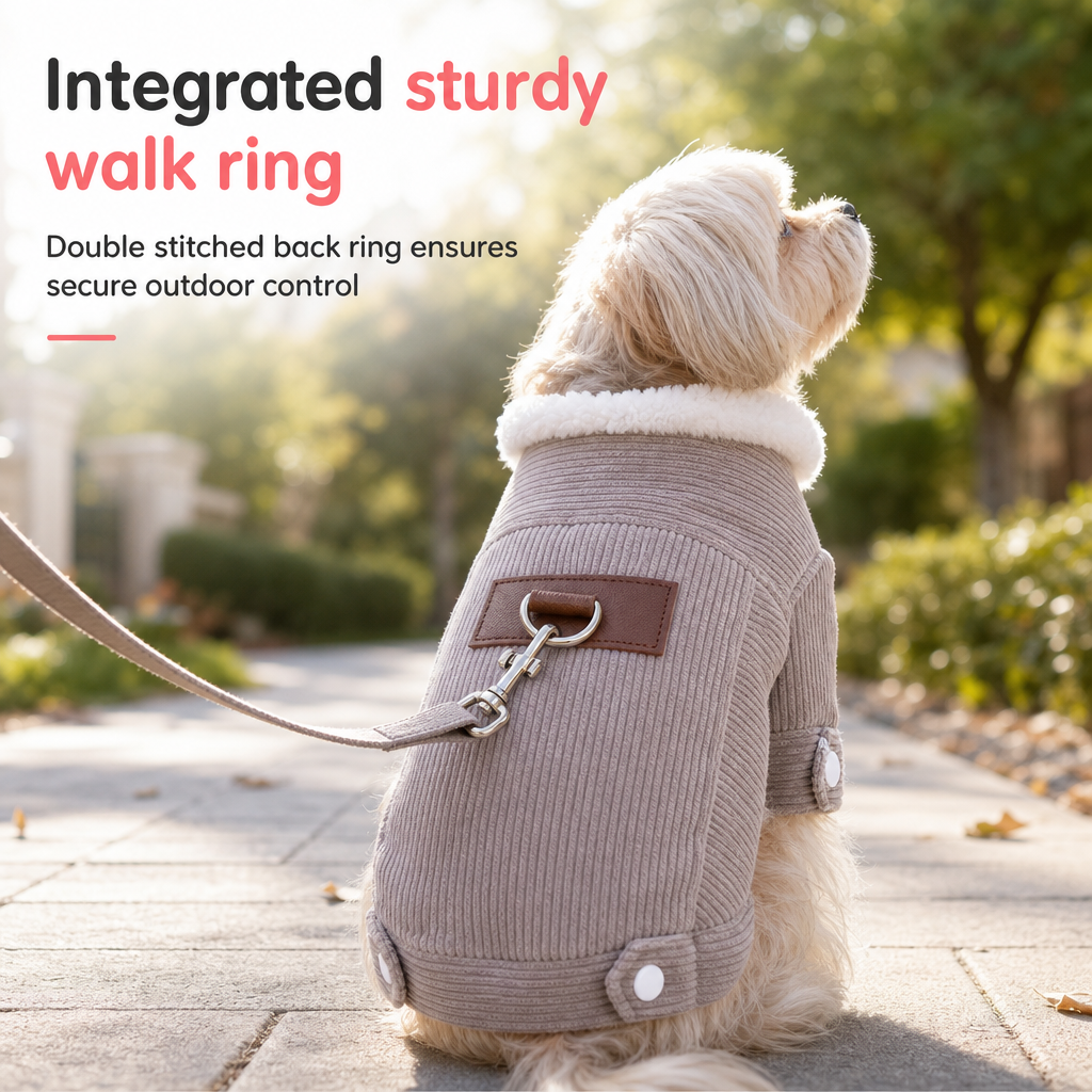 Warm Lamb Fleece Pet Vest Autumn Winter Thickened Fleece Lined Dog Clothes for Cats and Dogs