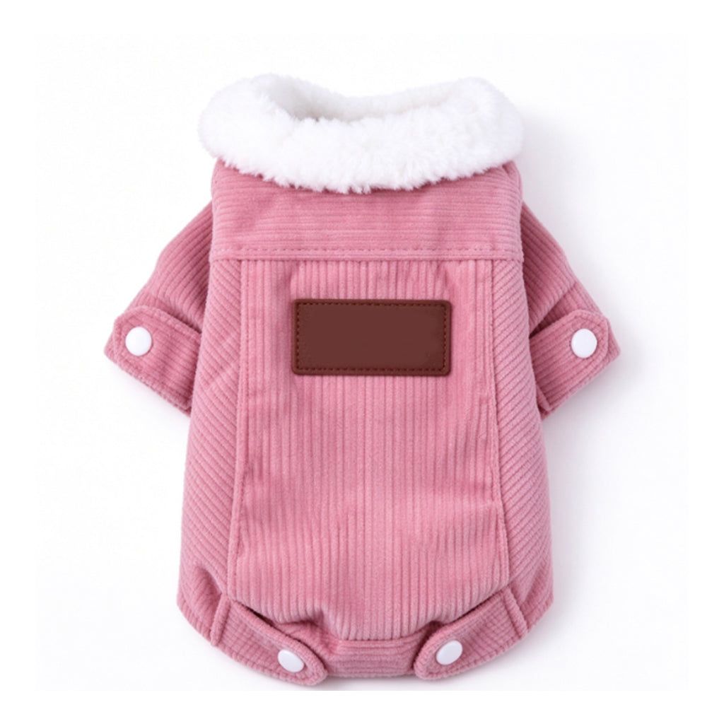 Warm Lamb Fleece Pet Vest Autumn Winter Thickened Fleece Lined Dog Clothes for Cats and Dogs