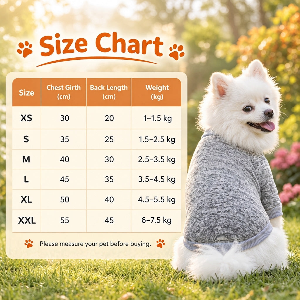 🐕✨ Cozy Knit Pet Sweater – 50% OFF! Insulating ribbed knit, stretchable trim, 9 colours – keeps small pets warm & free to move. 💪