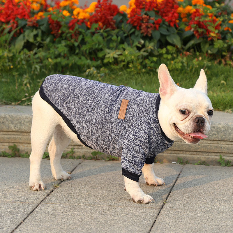 🐕✨ Cozy Knit Pet Sweater – 50% OFF! Insulating ribbed knit, stretchable trim, 9 colours – keeps small pets warm & free to move. 💪