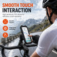 Waterproof Motorcycle and Bicycle Phone Holder with Touch Screen and 360 Degree Rotation