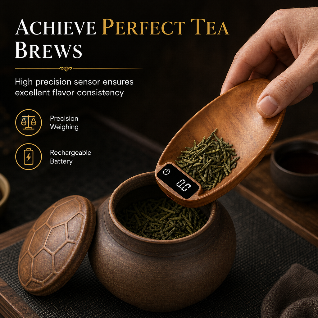 Digital Tea Scoop Scale and Electronic Weighing Spoon for Tea Leaves and Coffee