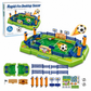 2 Player Battle Tabletop Soccer Game Interactive Table Football Board Toy for Kids