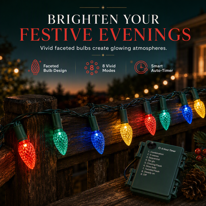 🍓 50% OFF! ✨Strawberry String Lights – Battery, 8 Modes & Festive Decor ✨