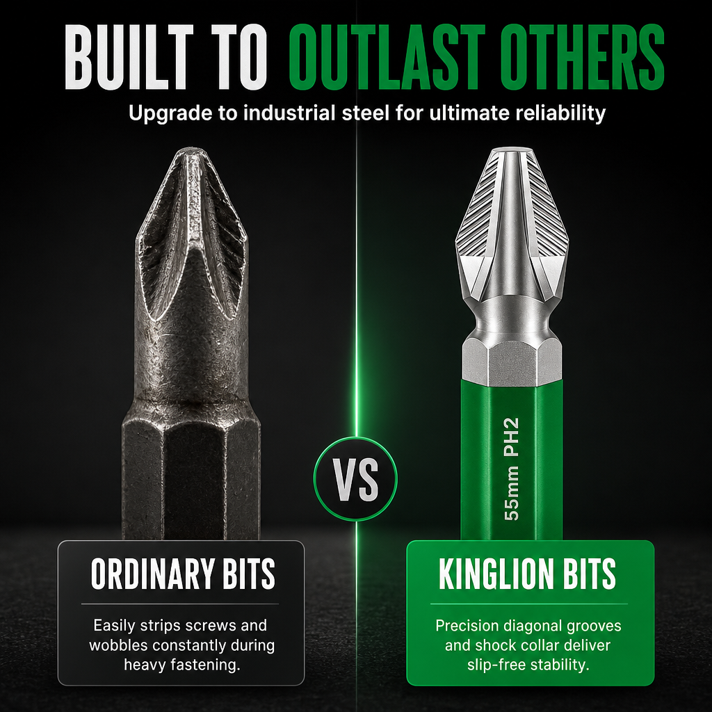 Magnetic Impact Resistant Phillips Screwdriver Bit Set Non Slip Twill High Hardness Cross Drill Bits for Electric Screwdrivers