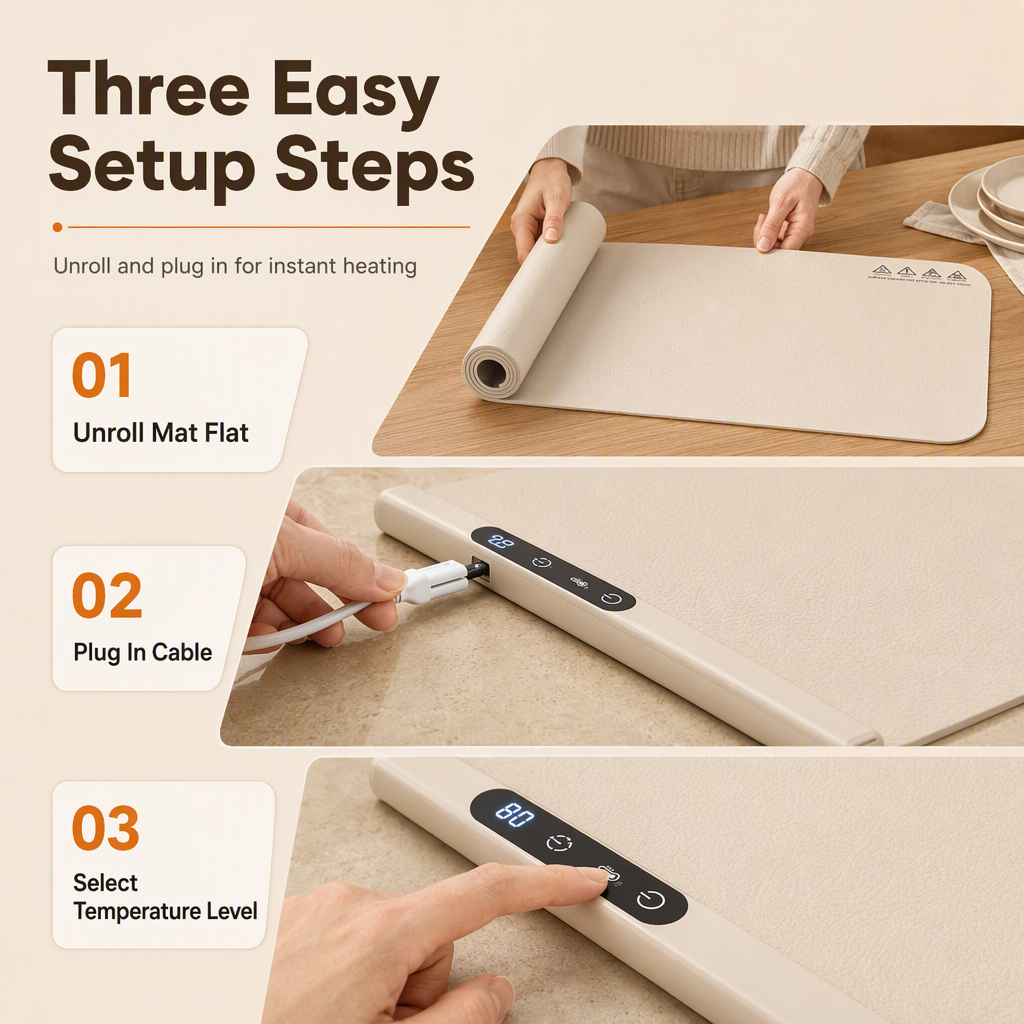 Foldable Silicone Food Warming Board