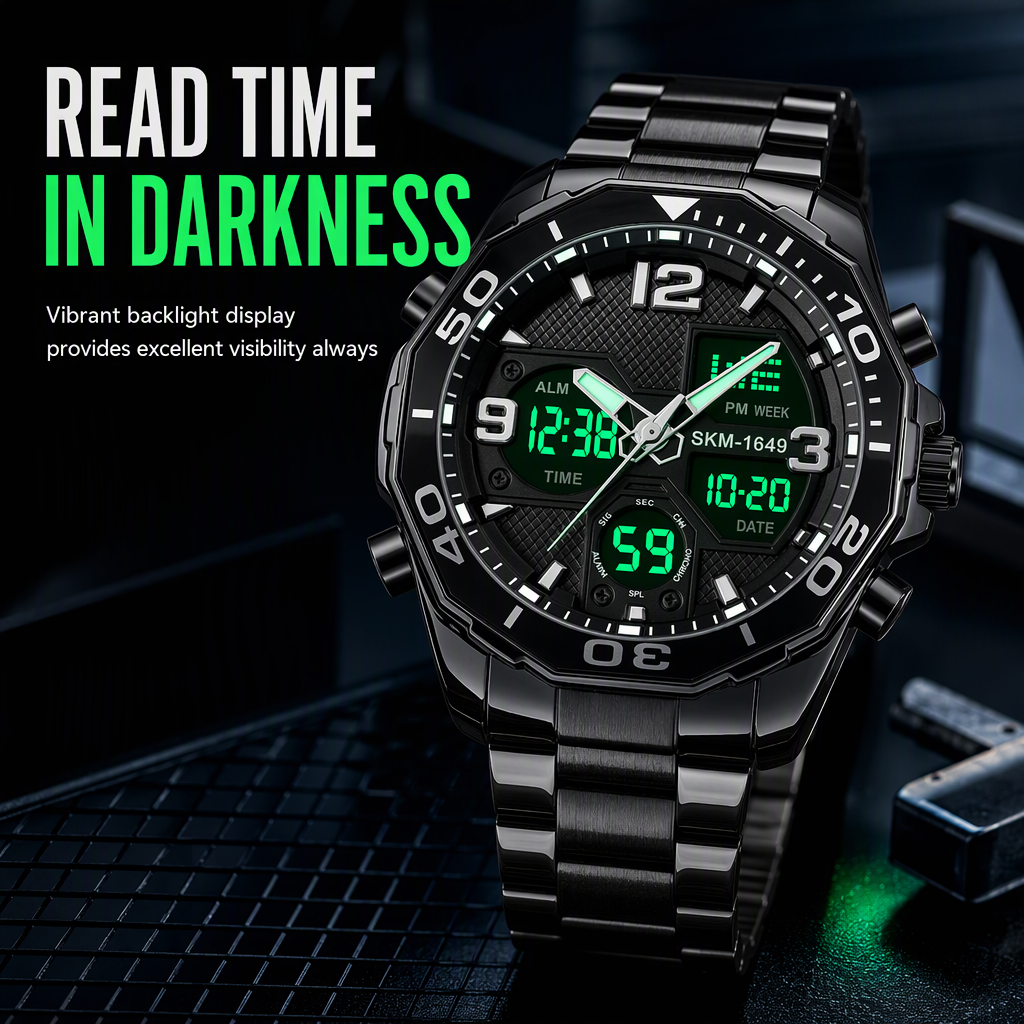 Fashionable Multifunctional Digital Electronic Watch for Men and Teen Boys
