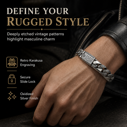Punk Arabesque Sleek Chain Korean Fashion Couples Jewelry Gift for Boyfriend