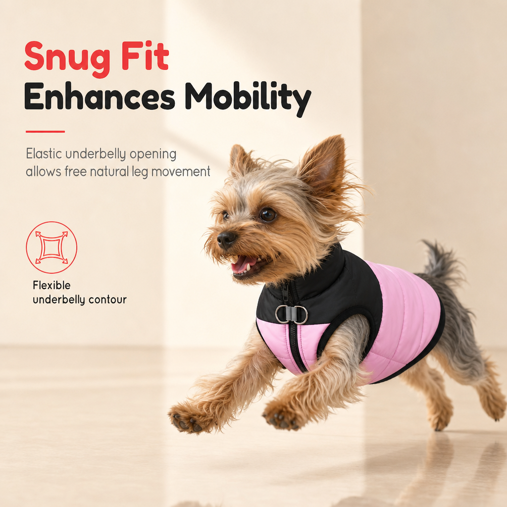 Warm Dog for Autumn Winter Thickened Pet Coat Windproof Vest for Small Medium and Large Dogs