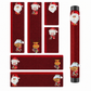 Christmas Burlap Refrigerator Door Handle Covers Holiday Kitchen Appliance Protectors for Microwave and Fridge