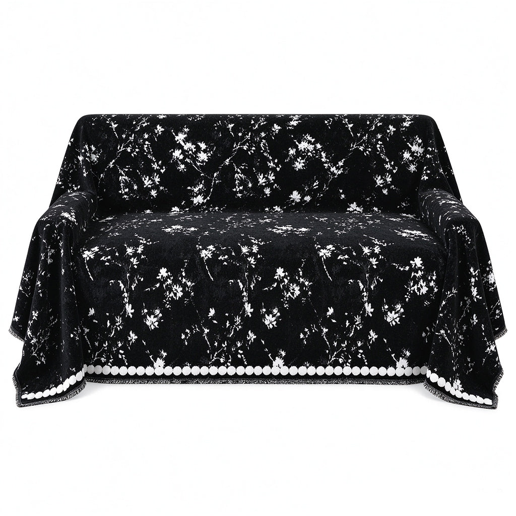 📢📢50% OFF !! ⏰French Style Chenille Sofa Cover Cat Scratch Resistant Universal Couch Slipcover Throw Blanket