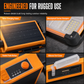 ☀️ Solar Camping Floodlight: 4 Brightness, Power Bank, Weatherproof, Portable