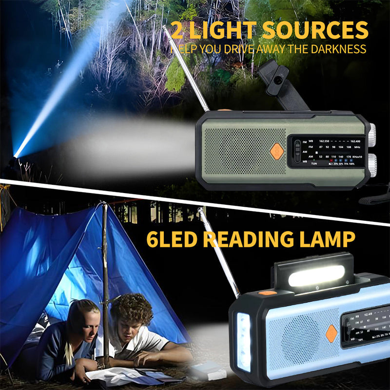 🔥50% OFF!!📢🌦️ Solar Hand-Crank Emergency Weather Radio – Stay Informed & Powered During Storms, Power Cuts & Off-Grid Trips ✨