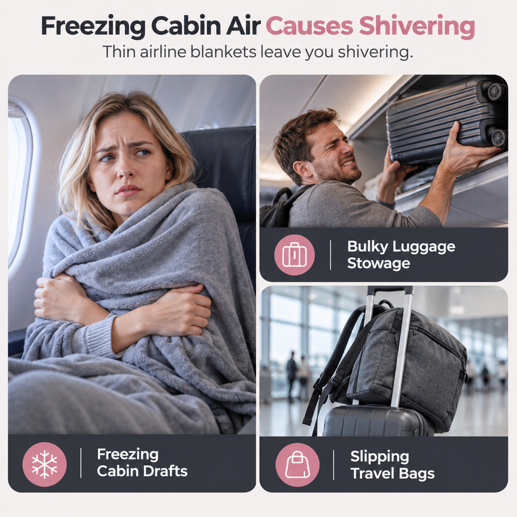 2-in-1 Flannel Travel Blanket
