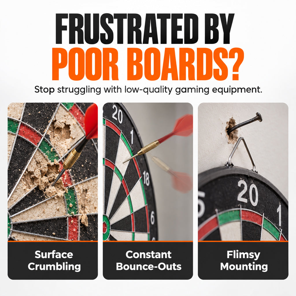 🎯 Double-Sided Dartboard Set – Includes 4 Steel-Tip Darts for Game Nights & Friendly Competition