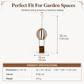 🎈 Vintage Iron Hot Air Balloon Hanging Planter: Distressed Finish, S-Hook, Garden Decor